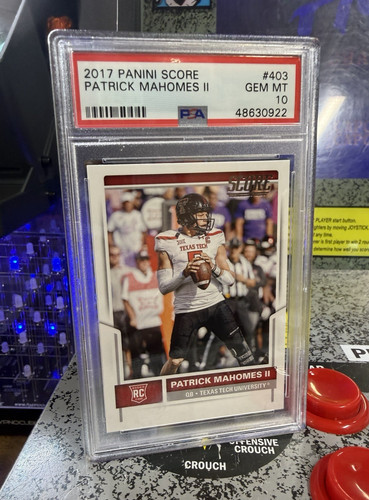 2017 Panini Score Patrick Mahomes II #403 RC PSA 10 Gem Mint Rookie KC HOF GOAT