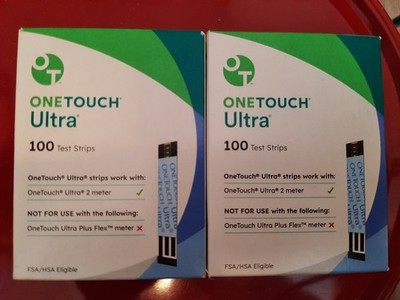 200 CT One Touch Ultra Blood Glucose Test Strip (100X2) Exp 10/31/2026 Free Ship