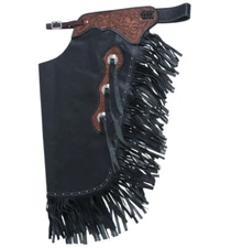 Custom Handmade Western Chinks Cowgirl Cowboy Show Rodeo Leather Horse Riding