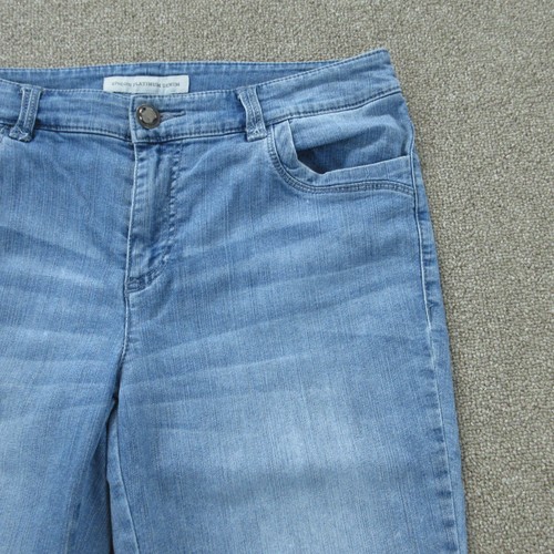 Chico's Jeans Womens 1 Blue Denim Platinum Straight Crop - Picture 4 of 21
