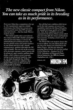 Nikon FM Great Performance Original Vintage Print Ad