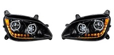United Pacific Pair Black 10 Led Headlights For 2012-2021 Peterbilt 579 United Pacific Pair Black 10 Led Headlights For 2012-2021 Peterbilt 579