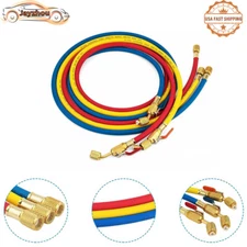 29986 Plus II 1/4" Hose w/ Compact Ball Valve End Refrigerant Charging Hose 72" 