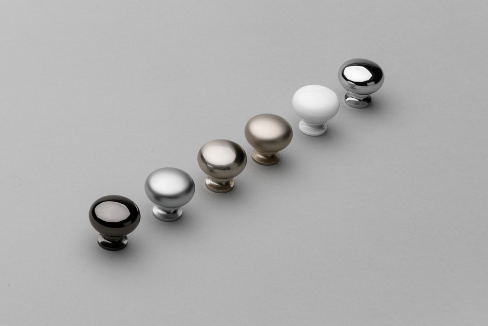 Kitchen Cupboard Door Drawer Round Knob Handle Bergamo by GTV 8