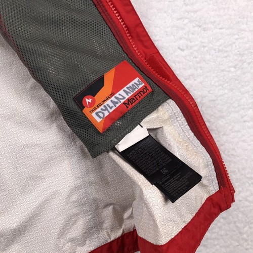 MARMOT PreCip Rain Jacket Youth Large Red Waterproof Hooded Outdoor Gorpcore - Picture 7 of 10