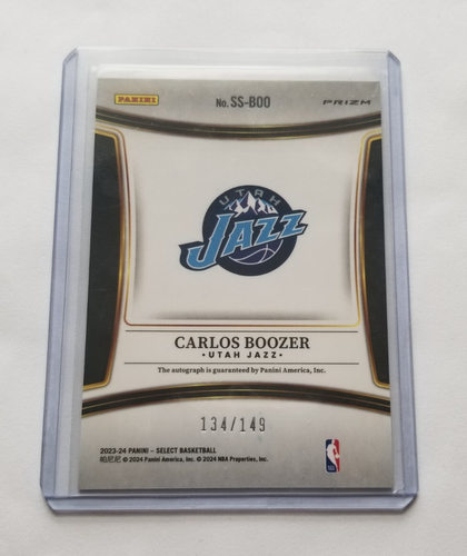 2023-24 Panini Select - Signatures Carlos Boozer Auto /149 - Picture 2 of 2