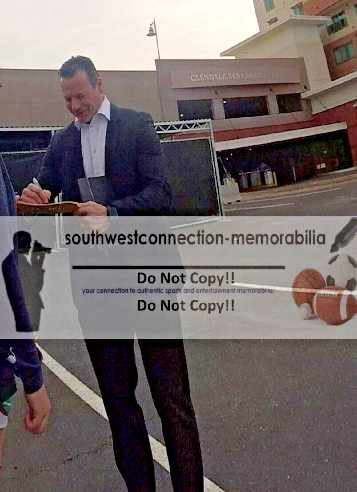 Martin Gelinas Auto Hockey Stick Blade Calgary Flames Autograph Beckett Proof