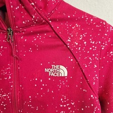 The North Face Womens Red Pink Galaxy Splatter Active Running Jacket SIZE NOTE