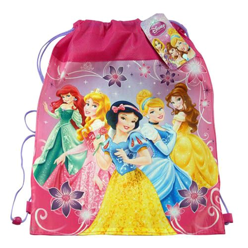 12 Disney Princess Non Woven Sling Bag Backpack Birthday Party Favors Pink NEW - Picture 2 of 2
