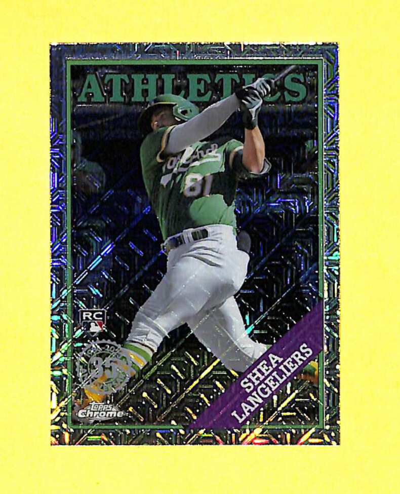 2023 Topps Chrome Silver Pack Shea Langeliers 1988 Rookie Card Athletics