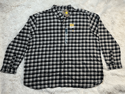 lke Carhartt Rugged Flex Hamilton Plaid Long Sleeve Shirt NWT 103314