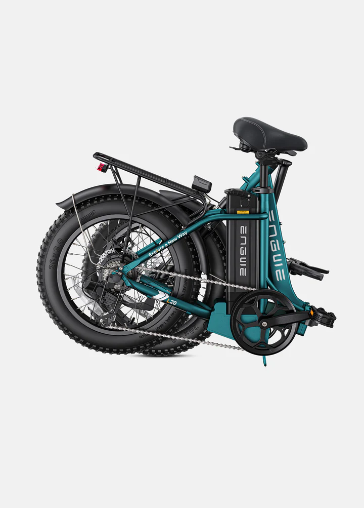 ENGWE L20 2.0 1125W Motor Peak, Bicicleta Eléctrica Plegable Mejorada Para Adultos 20 X 3 0 Pulgadas Neumatico Grueso Step Thru Ebike 52v13ah