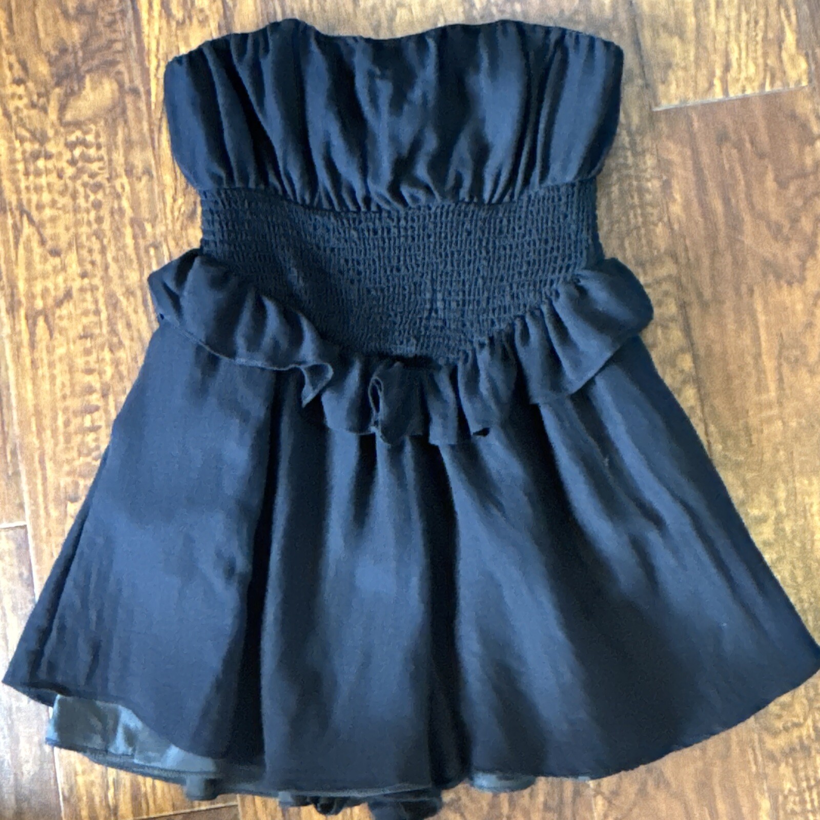 DO+BE Black Romper size medium lined, strapless w… - image 1