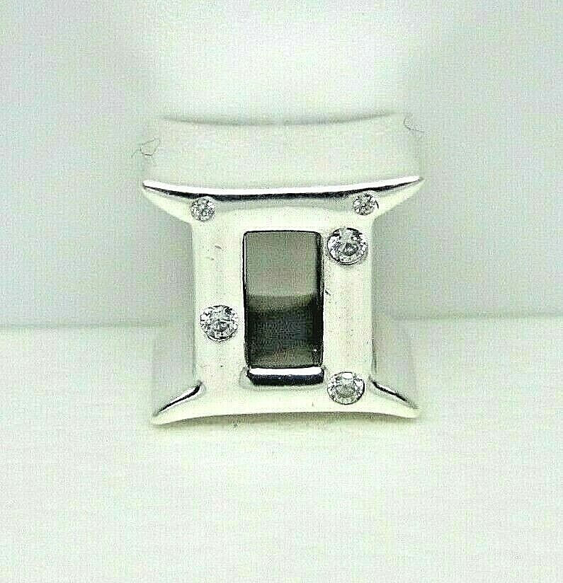 Authentic Pandora #798428C01 Sparkling Gemini Zodiac Charm
