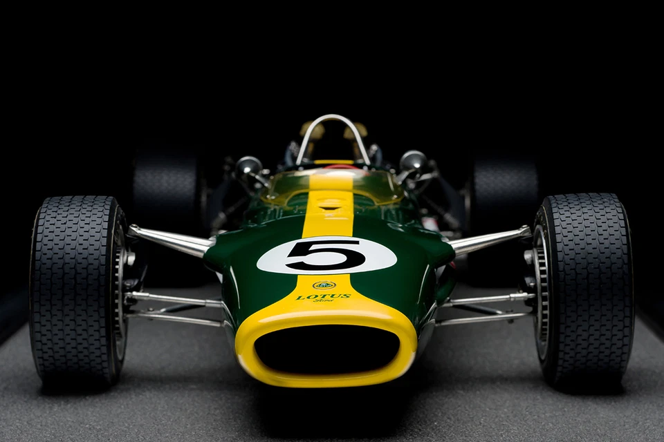 Coche de carreras clásico Ford Lotus F1GP Fórmula 1 12Grand Prix24Hot Rod18Carrusel VERDE Foto 3 de 4