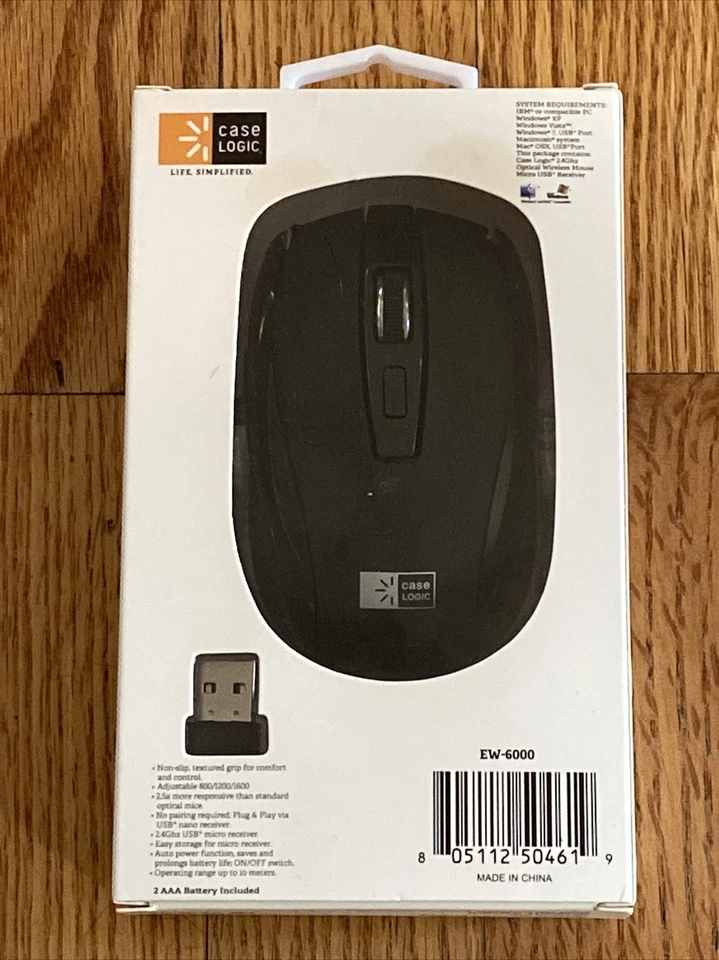 Case Logic 2.4GHz wireless optical Mouse New! Free Shipping! - Image 2 of 2