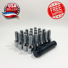20 12x1.5 Chrome 6 Spline Lug Bolts 28mm Shank Wkey Most Bmw Mercedes Vw