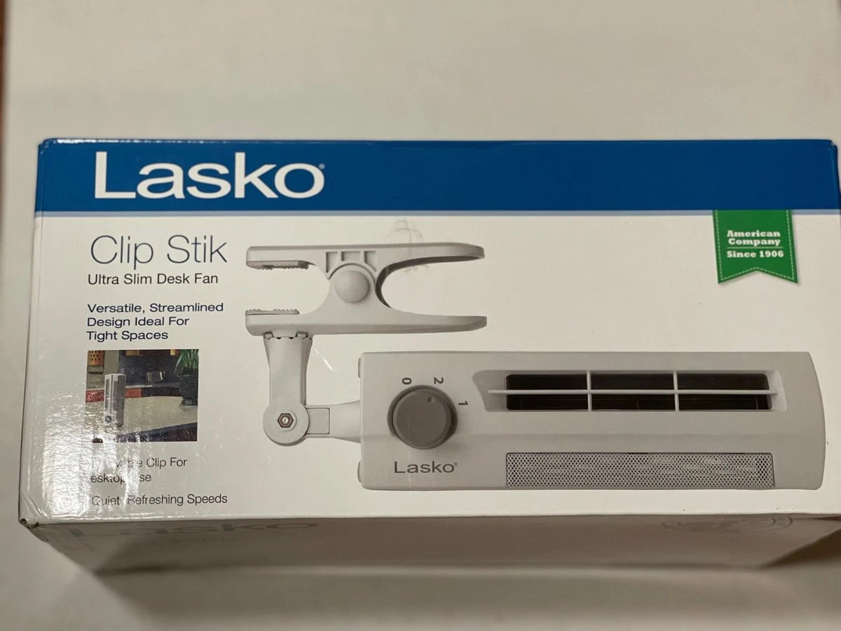 Lasko 4006 Ultraslim Clipstick Fan - White 46013437501 | eBay