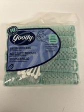 Goody 10 Brush Rollers Holding Pins w/Instructions Mesh VTG Made In USA