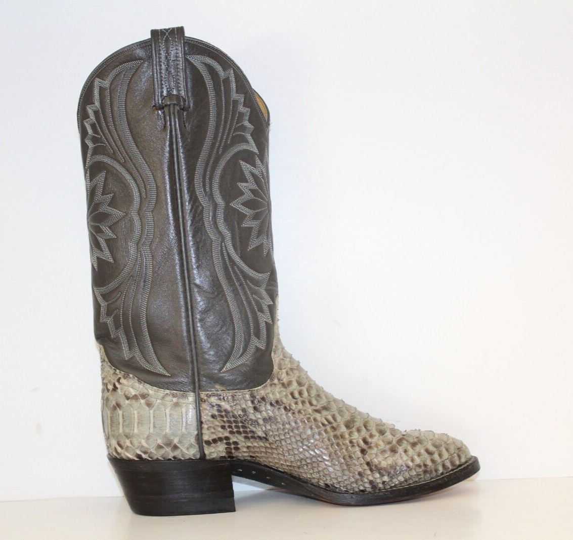Tony Lama Gold Label Back Cut Python Snakeskin Co… - image 7