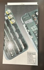  NEW  Battery Organizer with Removeable Volt Tester   72 Piece Capacity