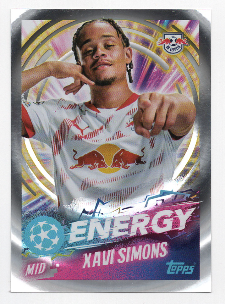 527 Xavi Simons (RB Leipzig) Topps UEFA Champions League 2024/25