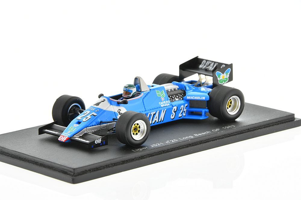 F1 LIGIER JS21 #25 J-P.Jarier Long Beach 1983 1/43 SPARK F1 LIGIER JS21 #25 J-P.Jarier Long Beach 1983 1/43 SPARK