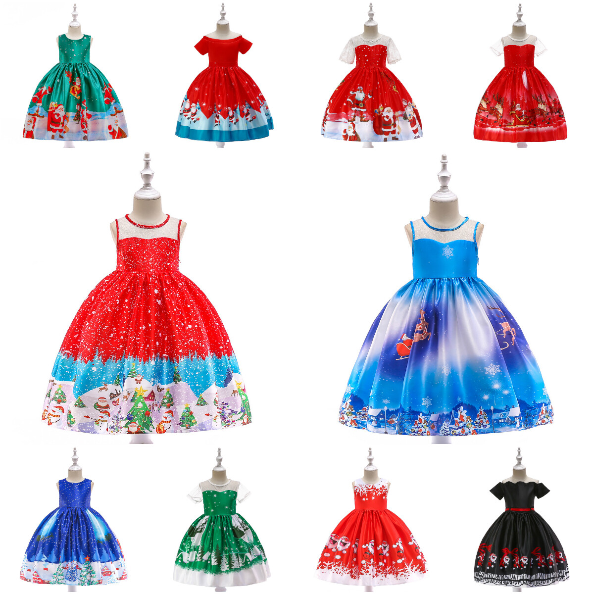 christmas dress material Elastic Waist + Ruffle Hem Dress Pattern (Christmas Dress)