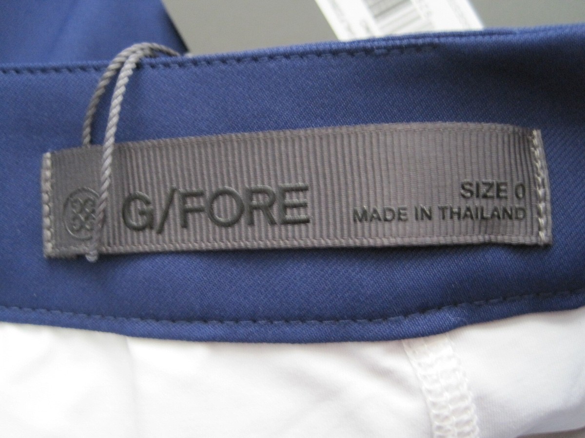 ★G/FORE トップス　青　　S サイズ G/Fore G4 Tuxe Womens White Blue Multi Size 0 Golf Skort NEW