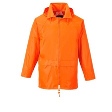 Portwest US440 Men's Lightweight Waterproof Classic Rain Jacket Orange, 5X-Large
