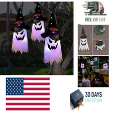 Halloween Decorations Outdoor 3Pcs Large Size Glowing Witch Hat Lights with
