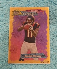 JS) 2015 Topps Finest Jaelen Strong Houston Texans Metal Rookie Card 6/10. rookie card picture