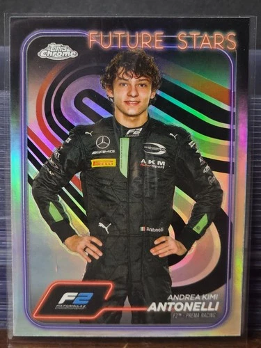 ANDREA KIMI ANTONELLI 1ST 2024 Topps Chrome  F2 #22 Silver Refractor