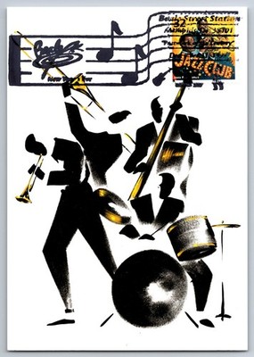 3184k Celebrate the Century Jazz Flourishes Maxi Card w/Pictorial