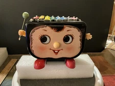 Vintage Tin Battery Operated Baby Xylophone ME 853 China 1960s