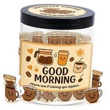 60 Cards Jar, Coffee Gifts For Women and Men, Dad, Mom, Coffee Positive Coffee