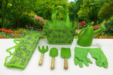 Set De Jardinería Infantil De 15 Piezas Con Carretilla, Herramientas Y Delantal – Juguete Al Aire Libre Para Niños Y Niñas +3 Años