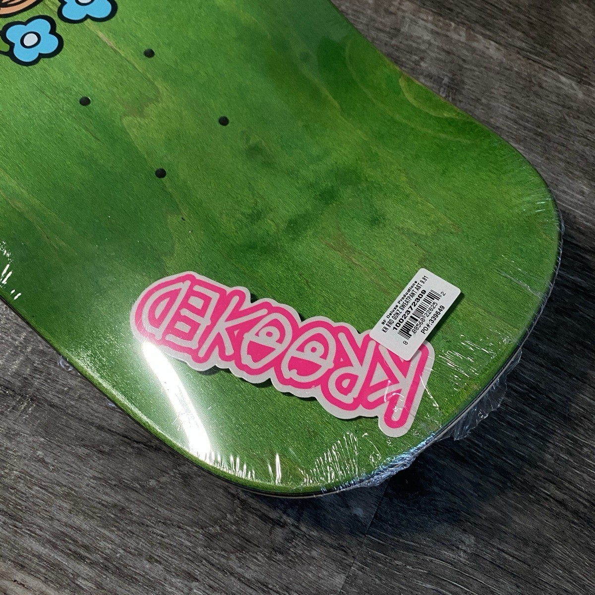 Krooked Mark Gonzales Sweatpants Skateboard Deck Orange - 9.81IN