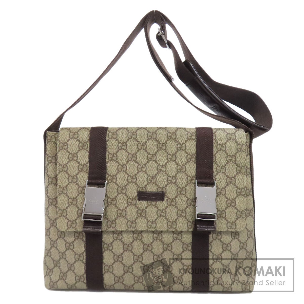 Gucci GG Supreme Shoulder Bag in PVC Pre-Owned Condition