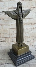 ORIGINAL MILO EGYPTIAN PRINCESS BRONZE SCULPTRE ART NOUVEAU DECO DECOR STATUE