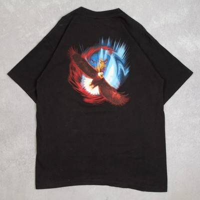 Alore Vintage Wild & Free Eagle Single Stitch T-Shirt Large Herren 1990er USA