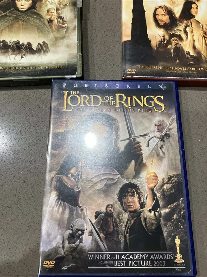 The Lord of the Rings: Complete Trilogy 1-3 (DVD 6-Disc 3-Case Set) LOTR Tolkien Foto 4 de 4