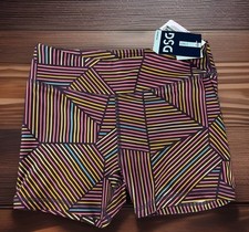 New-DSG Momentum Mid Rise Shorts-Rainbow Athletic Shorts-Youth Girls Sz L 14