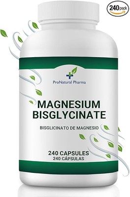 Magnesiumbisglycinat   240 Kapseln, 300 mg/Tag, hohe Bioverfügbarkeit, vegan