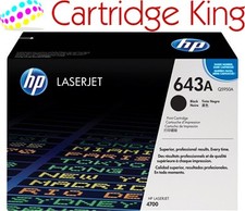 HP 643A Black Original LaserJet Toner Cartridge Page Yield 11K (Q5950A)