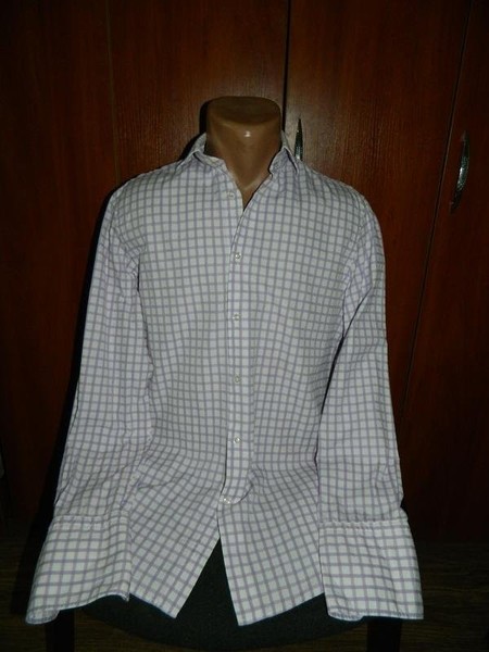 Men Hackett Shirt White Cotton 50 / 5XL / 58