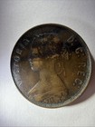 1876 High Grade Newfoundland Canada Large Cent Penny  Canadian Copper Coin - 523 — photo 3