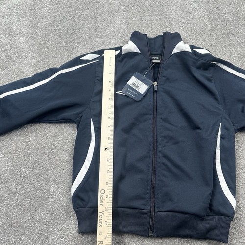 Umbro Full Zip Soccer Jacket Youth Size Small Navy Blue White - Picture 5 of 10