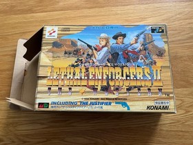 Lethal Enforcers II Gunset Japan SEGA MEGA-CD Mega Drive Boxed Complete Gun Set