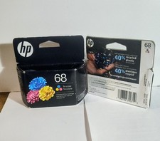 HP 68 Tri Color Ink Cartridge 7FP20TN Genuine OEM 120 Pages Fast Ship
